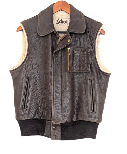 Gilet pelle schott vintage - schott,