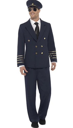 Costume pilota smiffys con - costume,